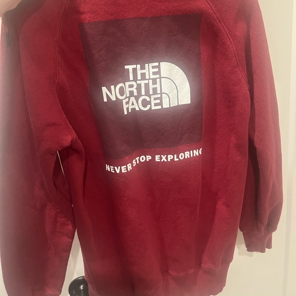 The North Face Red Medium Hoodie - Picture 1 of 2